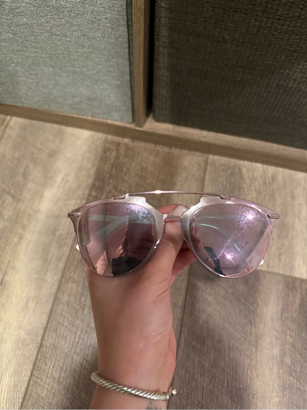 Dior So Real Pink & White Reflective Sunglasses